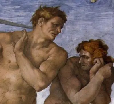 Cacciata dal Paradiso di Michelangelo